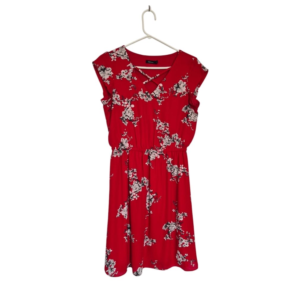 Red Floral Dress